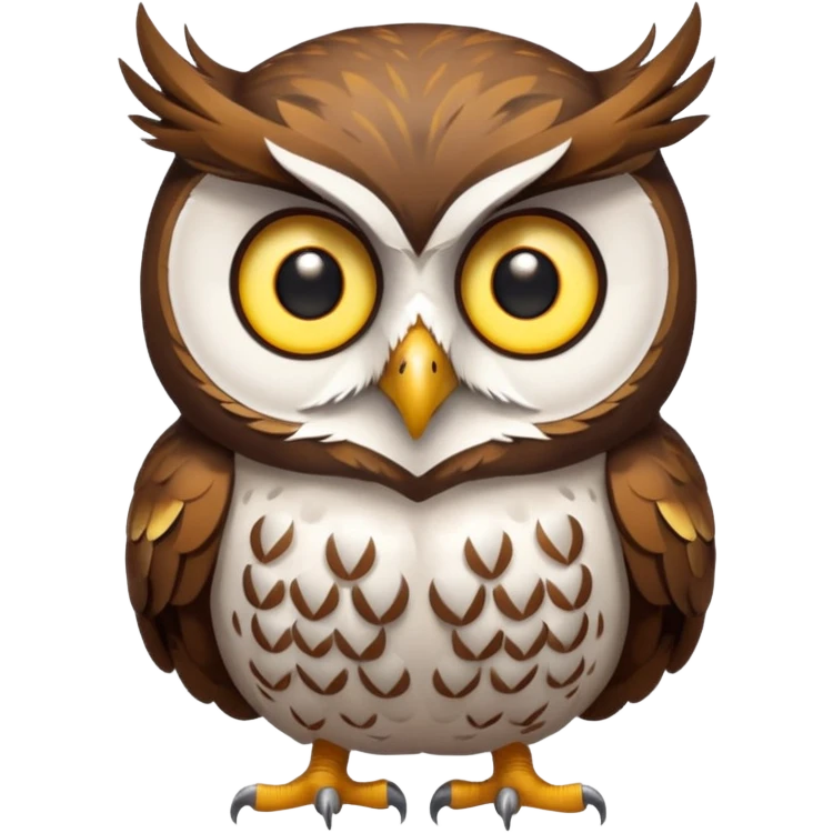 owl full body emoji