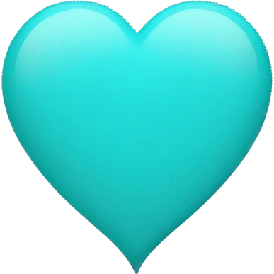 cyan heart emoji