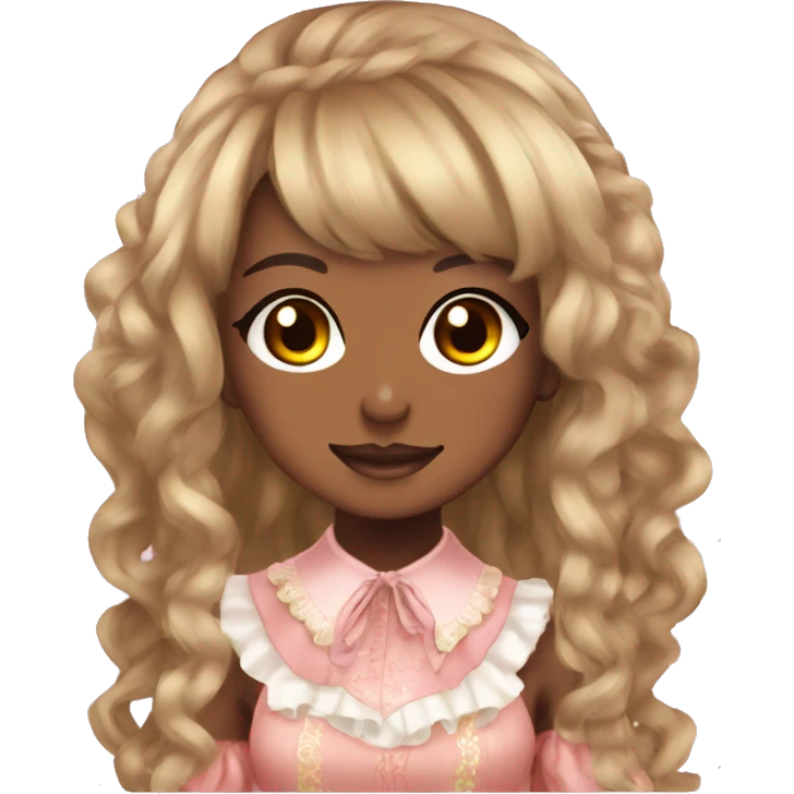 brown skin hime gyaru girl  emoji