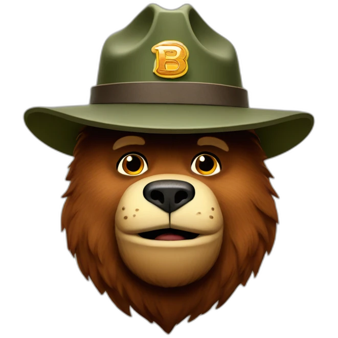 Smokey the bear emoji