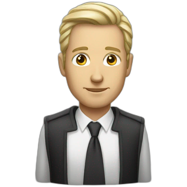 Male diplomat emoji