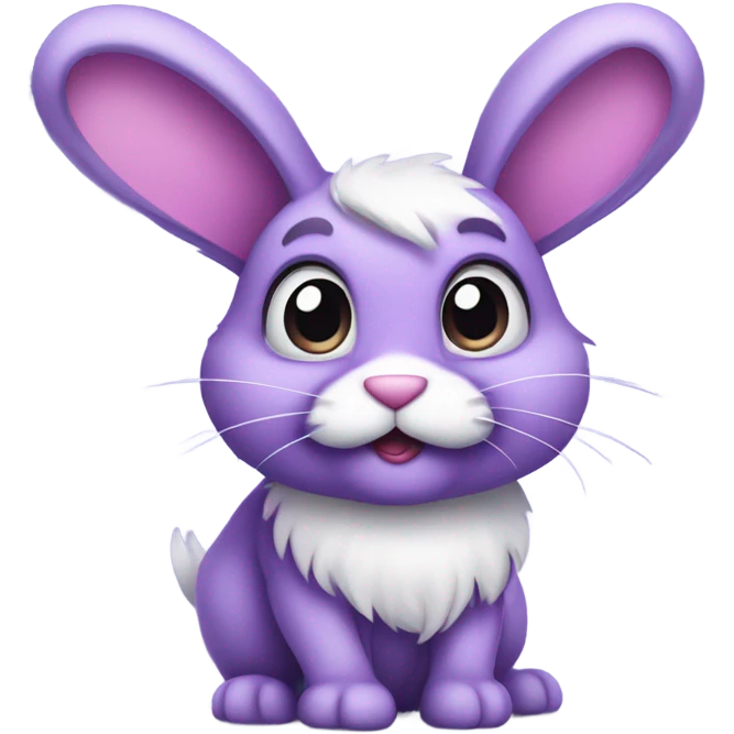 Purple bunny emoji