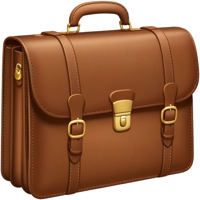 Professional briefcase with document papers emoji