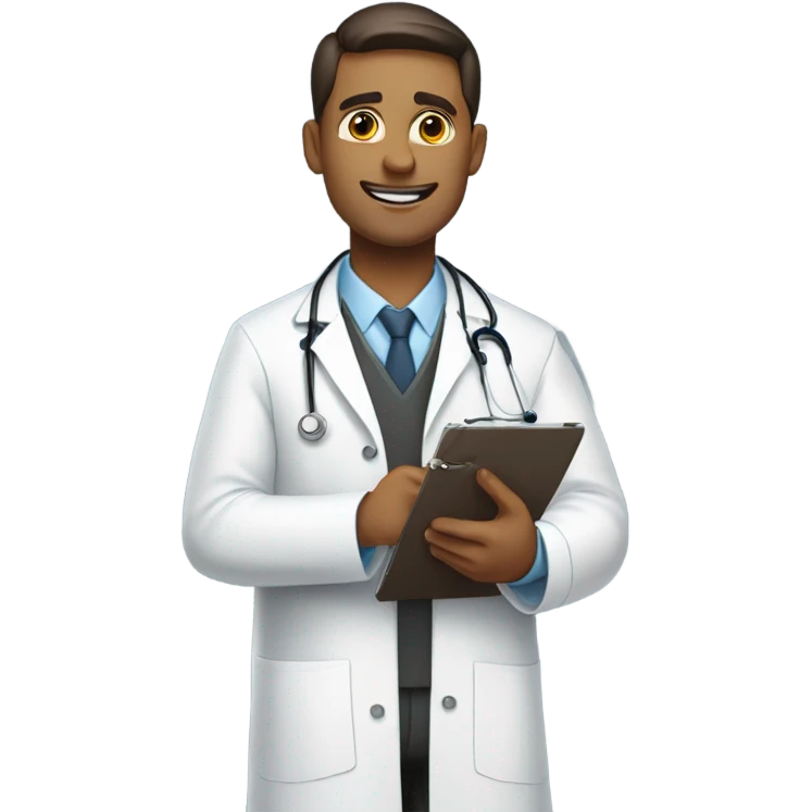 A male doctor, emoji