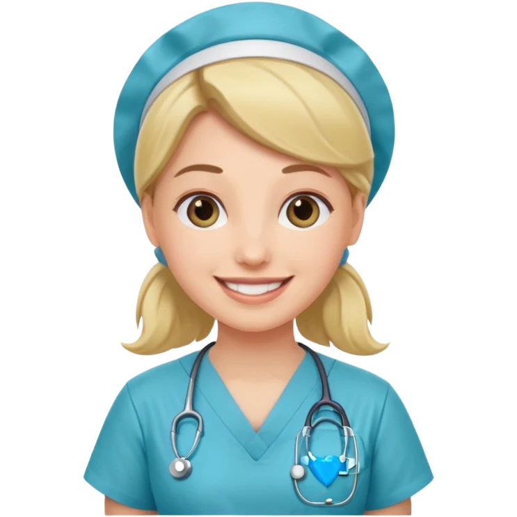 nurse with Scrubs emoji