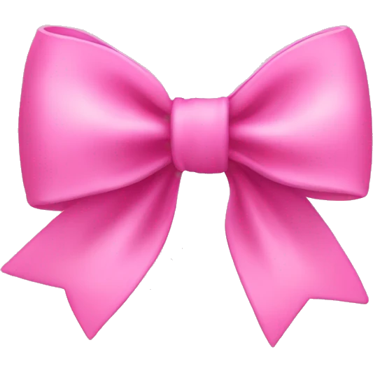 pink bow emoji