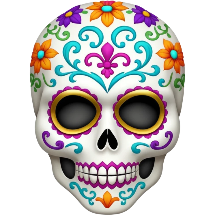 Calavera con mascara emoji