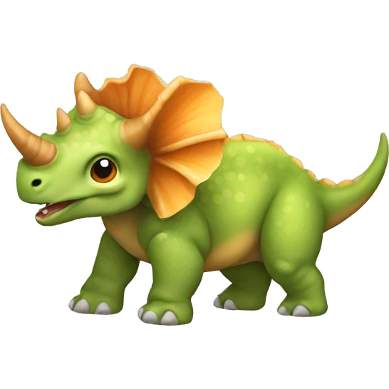 cute triceratops emoji