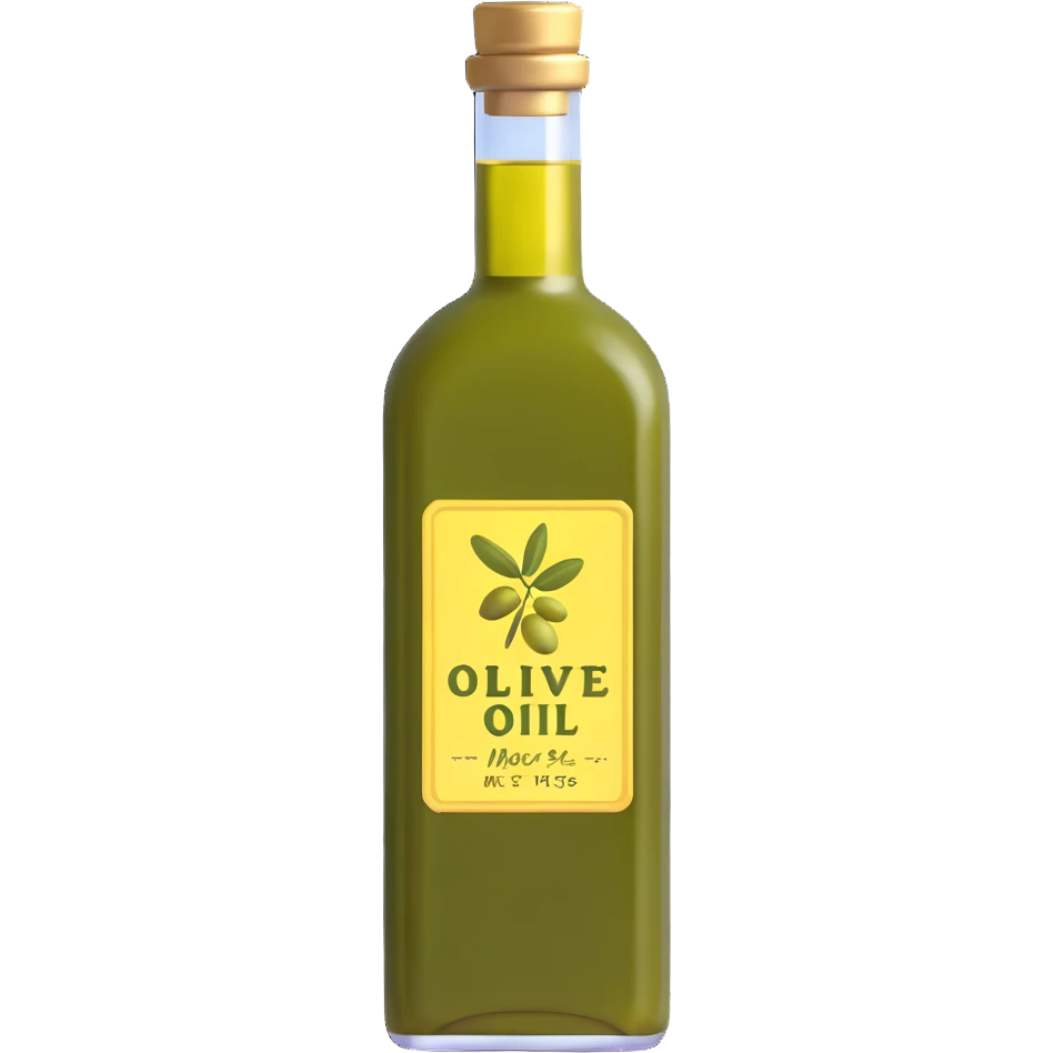 glass bottle of olive oil emoji