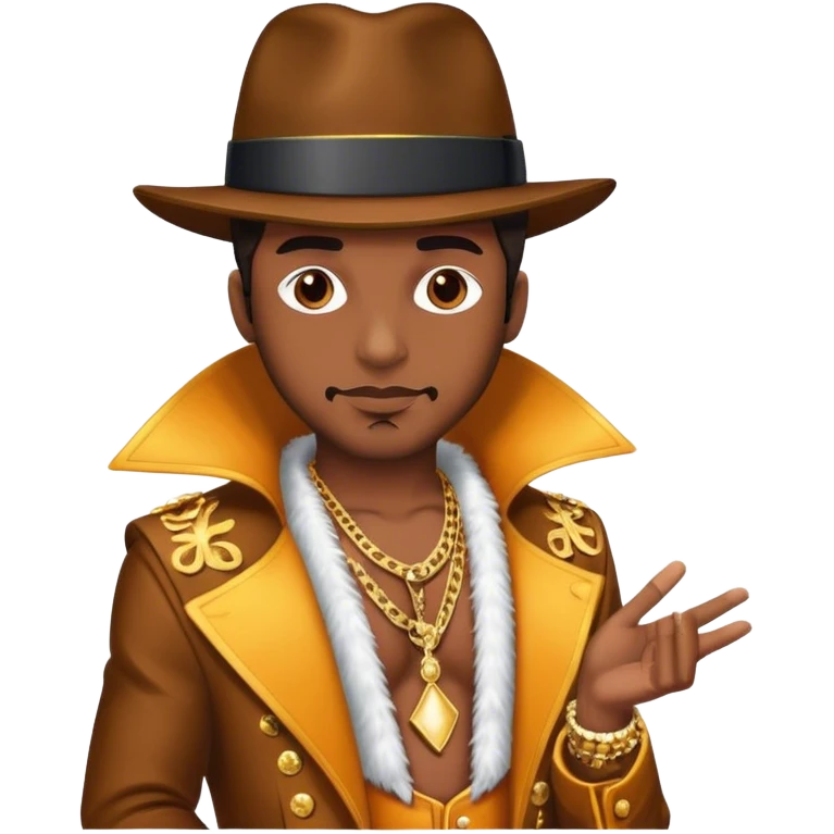 guy wearing pimp outfit emoji