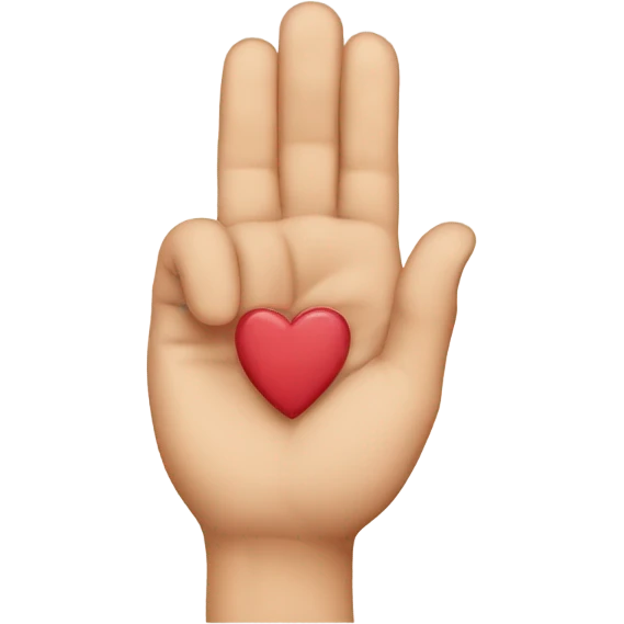 Finger heart emoji
