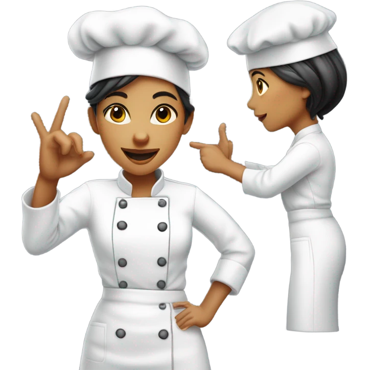 Female chef’s kiss  emoji