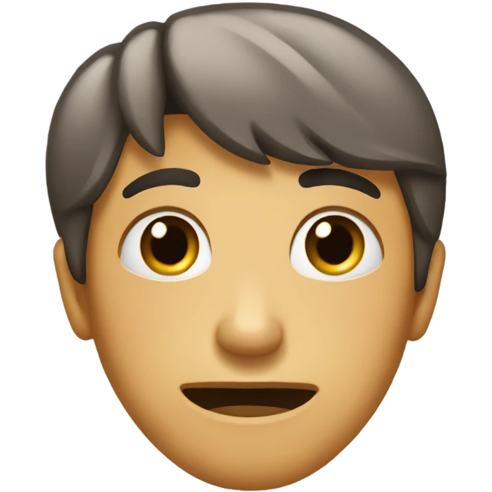 A face when you are told something awkward but you still want to be nice emoji