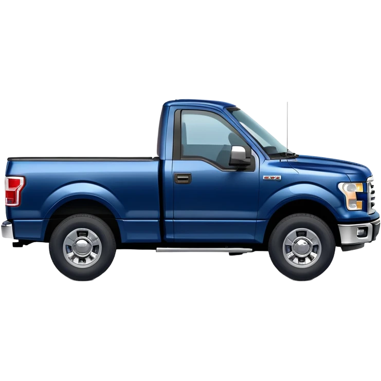 Very dark blue Ford F150 truck  emoji