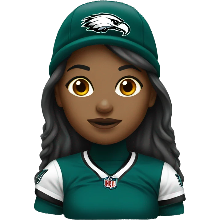 Eagles girl fan emoji