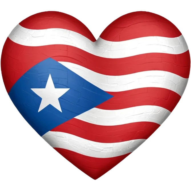 puerto Rico heart flag emoji