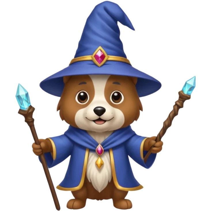Dog wizard emoji