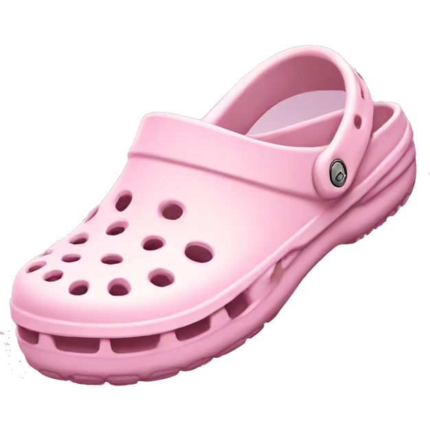 Light pink crocs shoe emoji