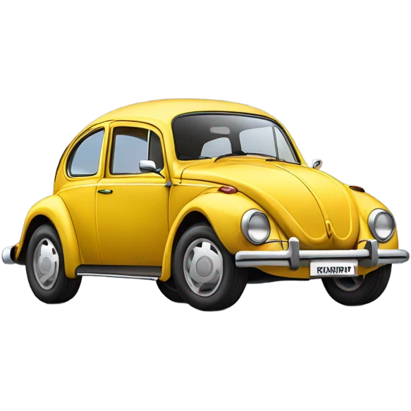 Volkswagen beetle wheelie emoji