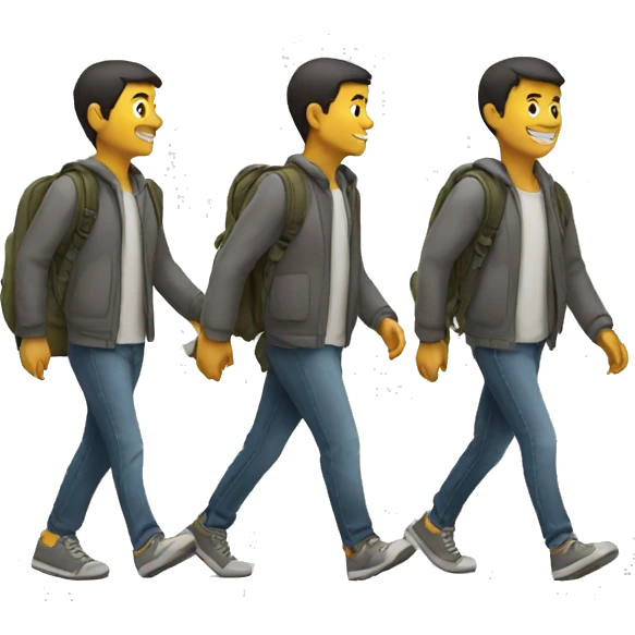Walking from left to right  emoji