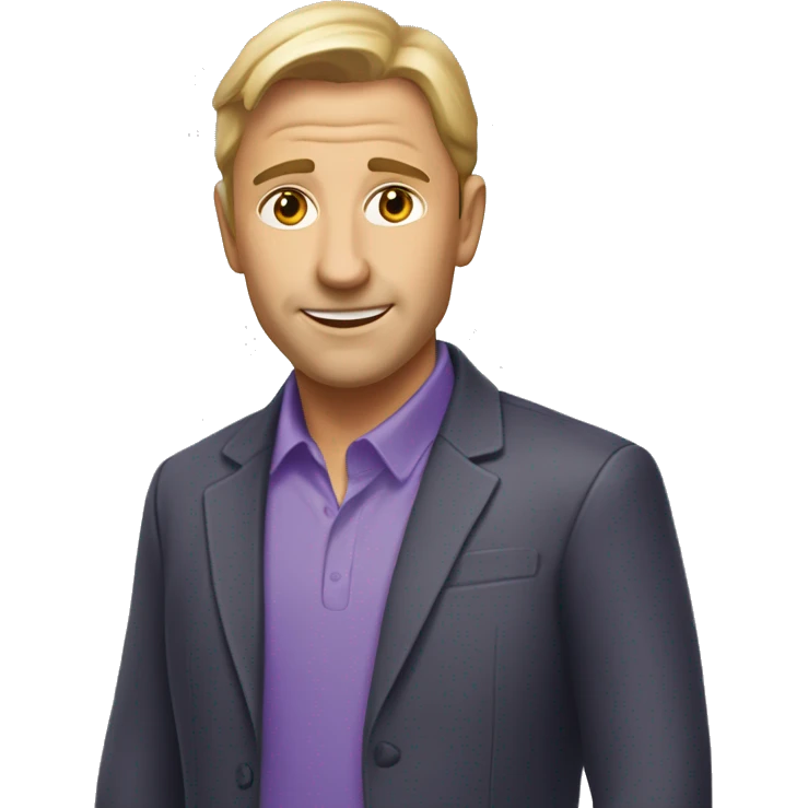 Выгорание в пурпурных цветах emoji