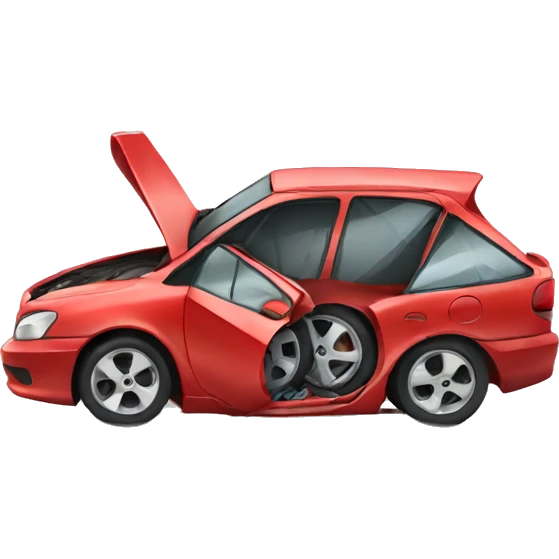 crushed car emoji