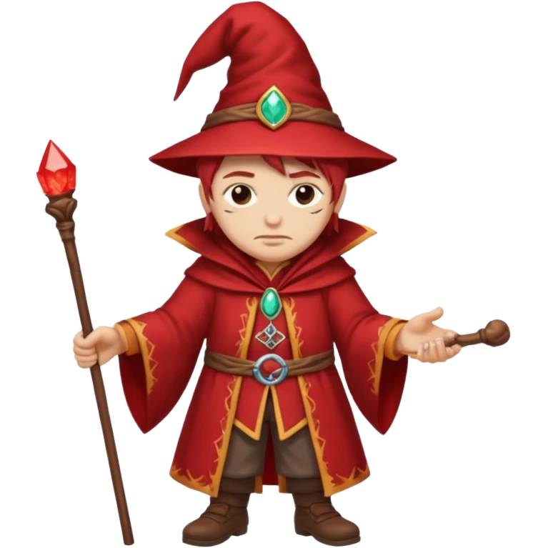 red stoned mage cane emoji