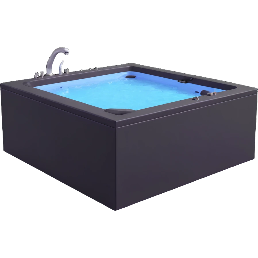 luxury jacuzzi with water jets emoji