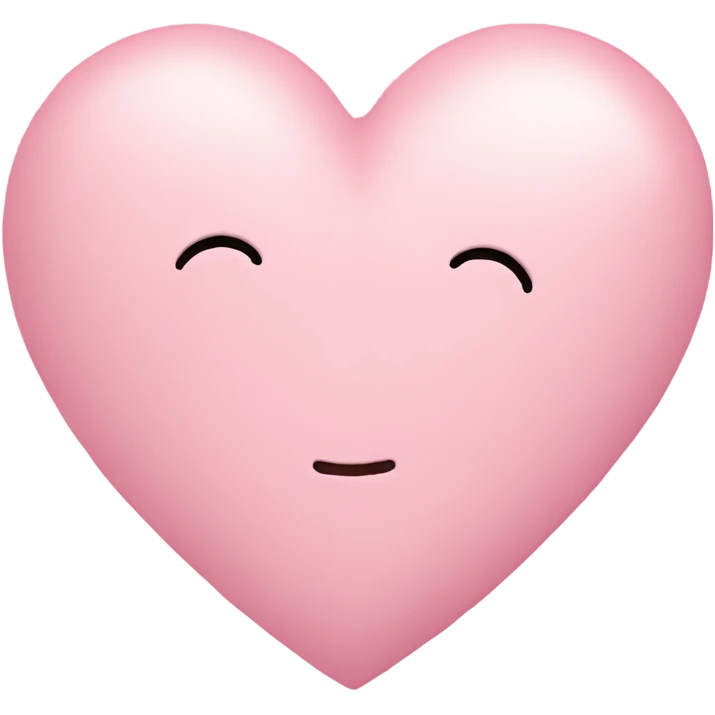 pastel pink heart emoji