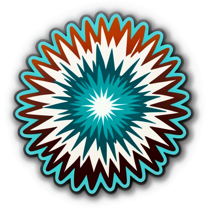 Teal burst real early emoji