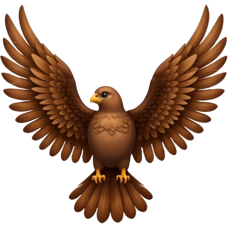 Brown wings only  emoji
