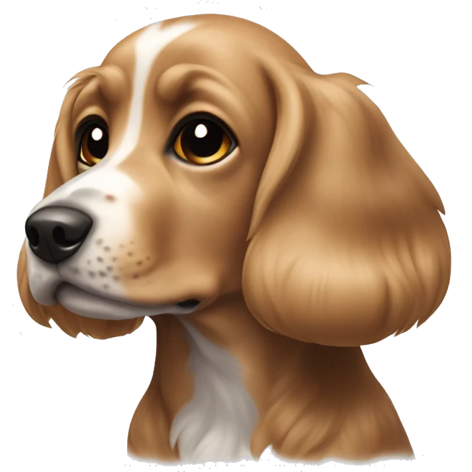 cachorro cocker orelihas longas emoji