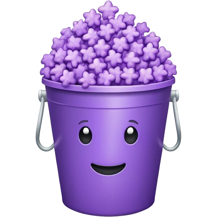 Purple popcorn bucket  emoji