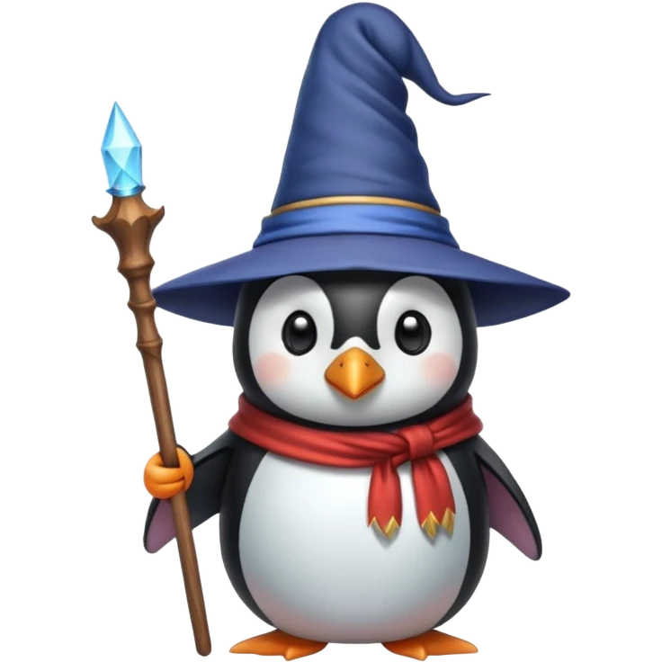 Penguin Wizard emoji