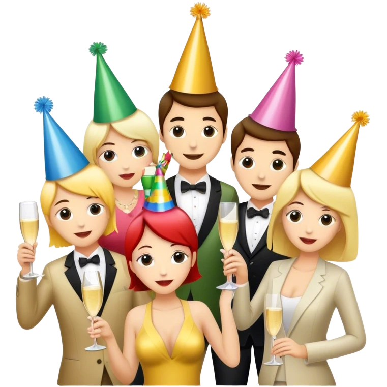 Workplace people dancing at the party. emoji