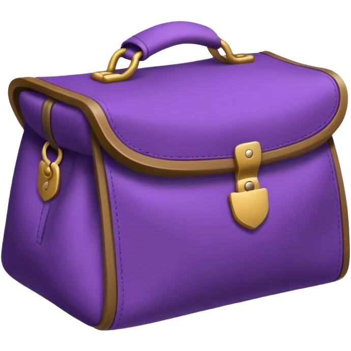 The bag is an ottoman purple  emoji