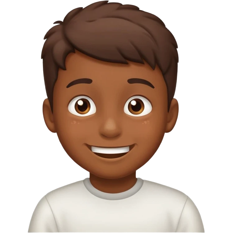 Chico diciendo cagué emoji