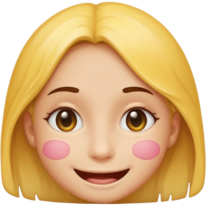 Girl Smiley face with semen all over it emoji