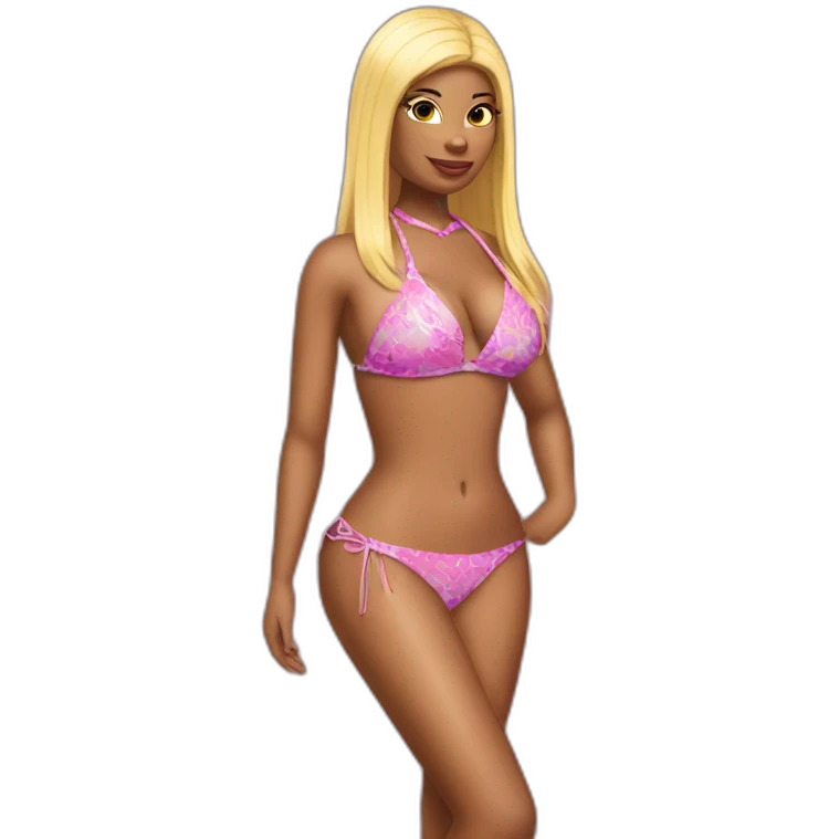 Nicki Minaj bikini emoji