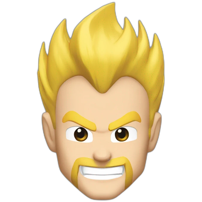 vegeta blond beard emoji