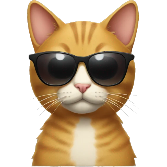 Cat with sunglasses emoji