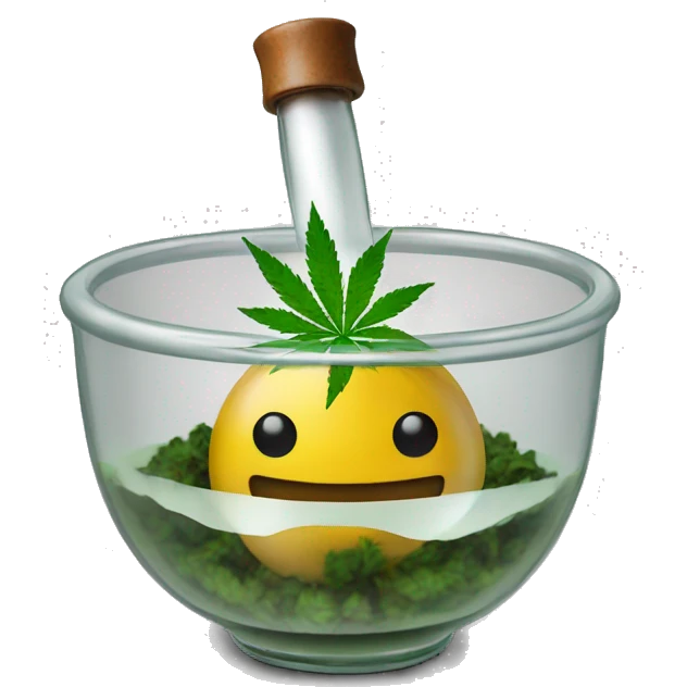 i want a bong with weed packed in the bowl emoji
