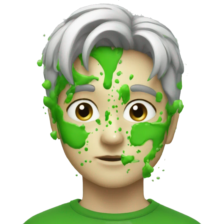 Green splatter emoji