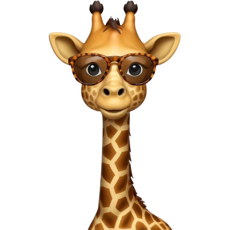 Giraffe with sunglasses  emoji