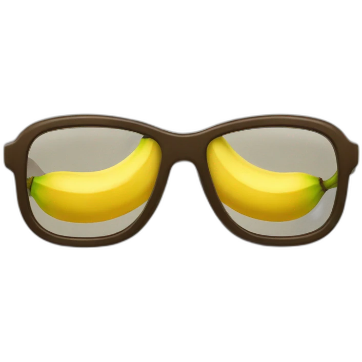 Banana glasses emoji
