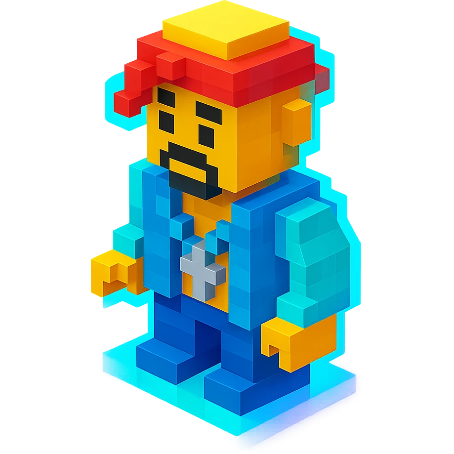 Lego 2Pac with holographic effects emoji