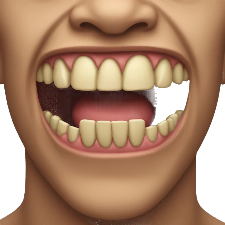 jaw - mewing emoji