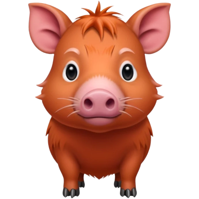 Create a red river hog emoji. emoji