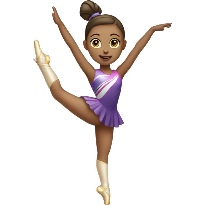 A girl rhythmic gymnast emoji