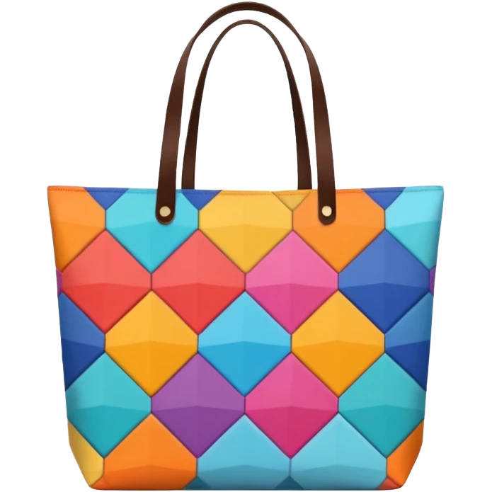 aesthetic shopping bag with pattern emoji